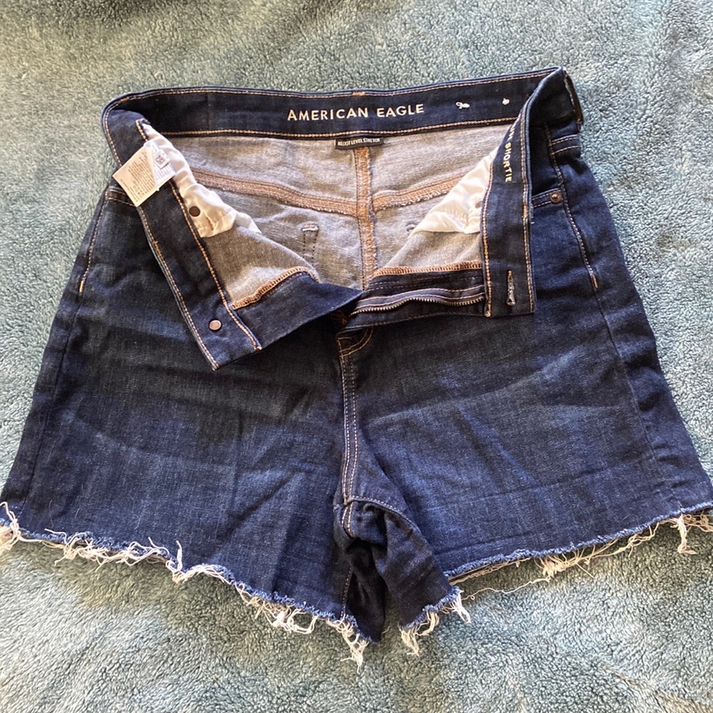 American Eagle jean shorts. High Waisted.